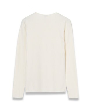 JOSEPH 【WEB&OUTLET限定・洗える】ストレッチシルク　ラウンドネックニット Ivory