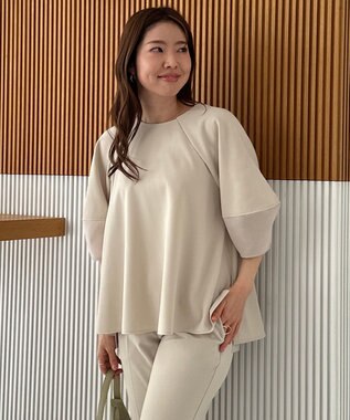 UNFILO BEAUTY MOVE シアースリーブブラウス アイボリー