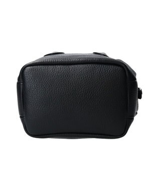 INTER-CHAUSSURES 【RIPANI】スクエアレザーミニハンドバッグ ブラック