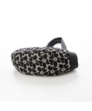 UNBILLION カシュカシュ cachecache / 刺繍生地トートバッグ ブラック