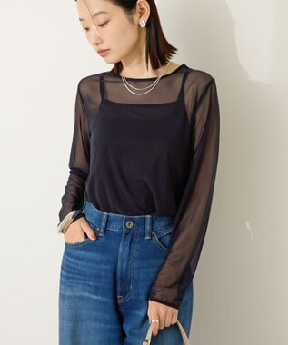 AMERICAN HOLIC 【２点セット】チュールキャミレイヤードトップス Navy