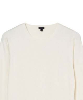 JOSEPH 【WEB&OUTLET限定・洗える】ストレッチシルク　ラウンドネックニット Ivory