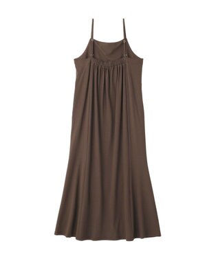 YECCA VECCA 【2点SET】シアーシャツ×Aラインキャミワンピース Terracotta