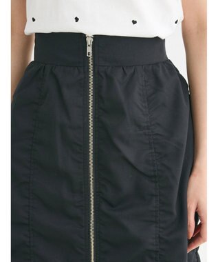 Green Parks ・ＥＬＥＮＣＡＲＥ　ＤＵＥ　シャーリングＷーＺＩＰスカート Black