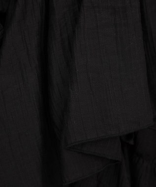 Green Parks マルチＷＡＹオフショルフリルブラウス Black