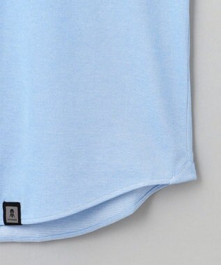 GOTAIRIKU 胸ポケット付にアップデート【吸水速乾/ストレッチ】クールマックス鹿の子 ビズシャツ_ボタンダウン サックスブルー系