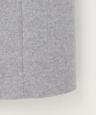 J.PRESS LADIES L Super150sAZAMIビーバー スタンドカラー コート グレー系