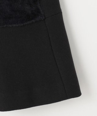 #Newans ペプラムシルエットファージレ ブラック