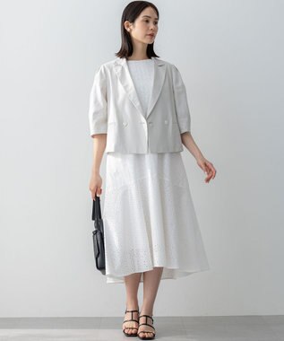 組曲 リネンレーヨン ジャケット グレージュ系