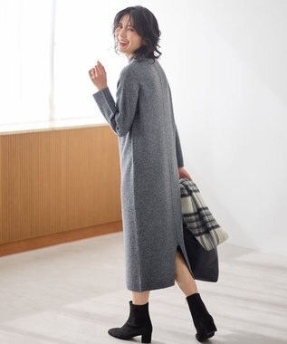 ANY フラッフィーニットワンピース チャコール