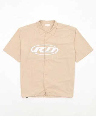 WEGO 【ユニセックス着用ITEM】リップストップグラフィックシャツ（SS） ベージュ