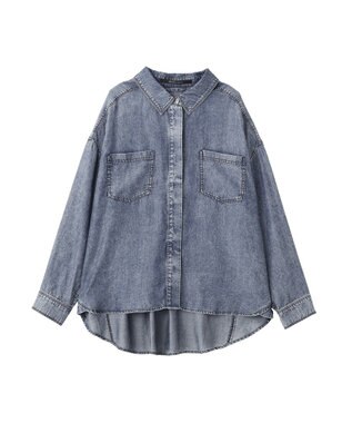 YECCA VECCA 【販売なし】バイオ加工ウ゛ィンテージデニムシャツ Gray
