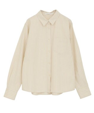 AMERICAN HOLIC オックスベーシックシャツ ストライプイエロー