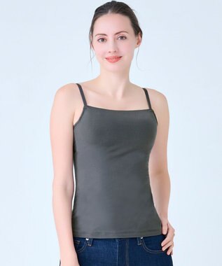 BRADELIS New York 【BRADELIS Me / ノンワイヤー】デイリーコンフォートブラトップ 補正下着 カップ付き ブラトップ チャコールグレイ