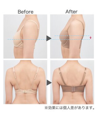 BRADELIS New York 【BRADELIS FIT  / 響きにくいシームレスタイプ】シームレスカップモールドブラ シンプルな薄手カップで軽い着け心地 モカベージュ