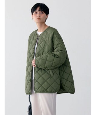 AMERICAN HOLIC 軽ポカリバーシブルキルティングコート Khaki