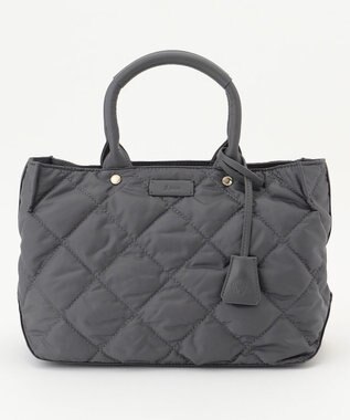 J.PRESS LADIES 【2way・撥水】ボンディングキルト トート バッグ グレー系