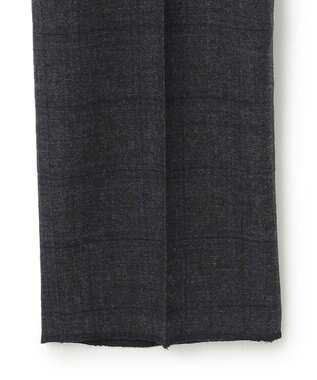 J.PRESS MEN トリートメントウール ストレッチサキソニーチェック スラックス グレー系3