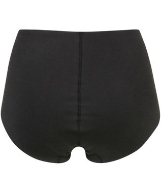 Wing ショーツ やさしい肌あたり ズレ上がりにくい しめつけにくい 【綿の贅沢 フラットショーツ】 はきこみ丈ふかめ 3Lまで対応 大きいサイズ EC3100 ウイング／ワコール ブラック