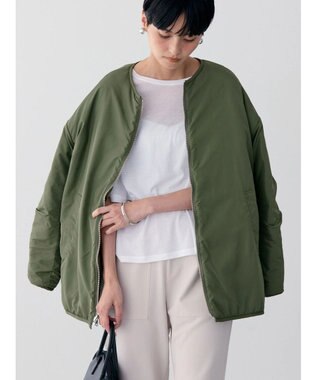 AMERICAN HOLIC 軽ポカリバーシブルキルティングコート Khaki