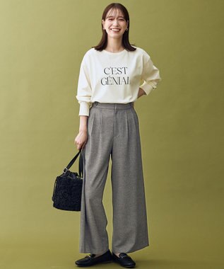 ANY ロゴロングスリーブTシャツ アイボリー