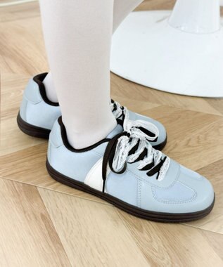 WEGO ダブルシューレースローカットスニーカー