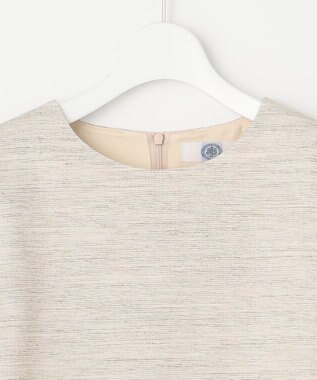 J.PRESS LADIES ライトツイードストレッチ ブラウス ベージュ系1