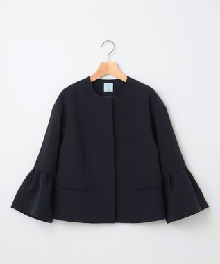 組曲 S 【KUMIKYOKU NAVY】コンフォータブルドレープ フレアスリーブジャケット ネイビー系