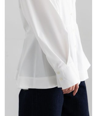 Te chichi ペプラムシャツ オフホワイト