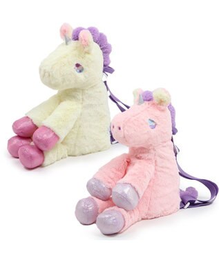 Mother garden マザーガーデン ユニコーン ぬいぐるみ リュック 《クリーム/ピンク》 クリーム