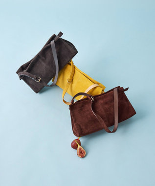 russet 【2025AW新作】スエード横長ショルダーバッグ(CE-1578)