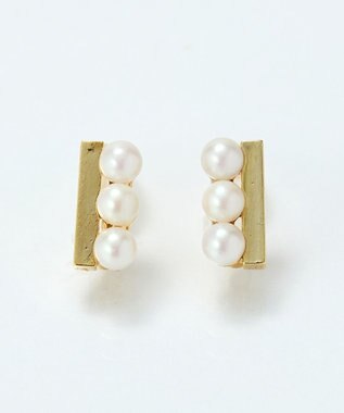 Phoebe <オンワード限定セット>パール&バーライトフィットイヤリング×クラッシービジューカチューシャ ゴールド ゴールド