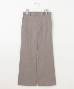 自由区 【WEB限定カラーあり・撥水加工・洗える】TRギャバストレート パンツ モカ