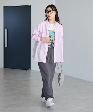 CRAFT STANDARD BOUTIQUE ダブルウェストカットソーロングスカート Dark Gray