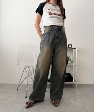 WEGO ハトメベルトポインテッドシューズ 柄1