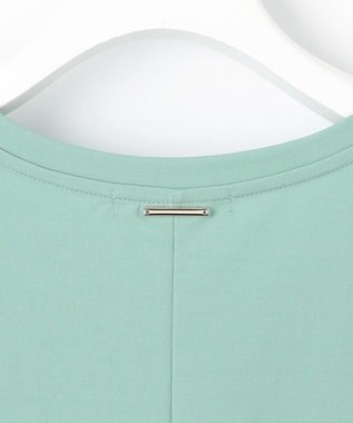 自由区 S 【接触冷感・UVカット・吸水速乾・抗菌防臭・洗える】ハイカウントクロップド丈 Tシャツ フロスティグリーン