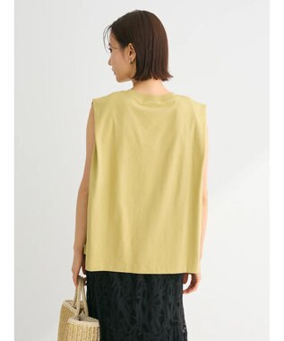 Green Parks ・ＳＵＧＡＲＳＰＯＯＮ【ＣＯＯＬ】タックノースリーブＴＥＥ Yellow