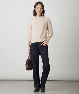 J.PRESS LADIES L SHINE クルーネック ニット ピンク系