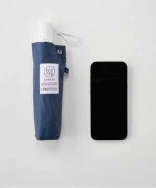 MOONBAT 【遮光100％/自動開閉】 晴雨兼用 折りたたみ傘 コンパクト kowaza コワザ 無地 ディープブルー