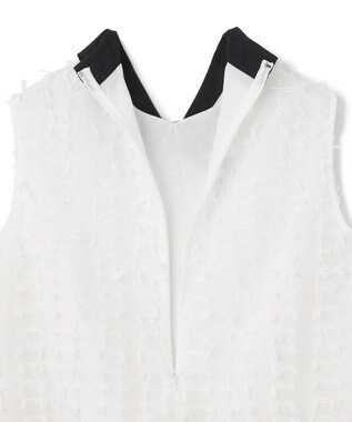 GRACE CONTINENTAL シアージャガード トップ ホワイト