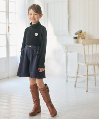 組曲 KIDS 【110-140㎝】なめらかタッチ インナー ブラック