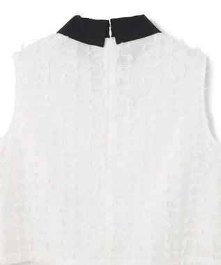 GRACE CONTINENTAL シアージャガード トップ ホワイト