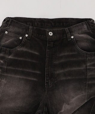 WEGO イージー3Dバレルレッグコーデュロイパンツ ブラックその他