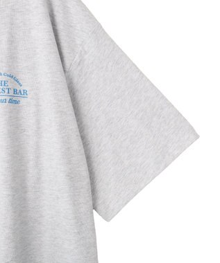 AMERICAN HOLIC BARロゴプリントTシャツ Light Gray Mixture