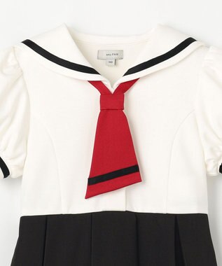 ANY KIDS 【カードキャプターさくら×any FAM】友枝小学校 制服風ワンピース オフホワイト