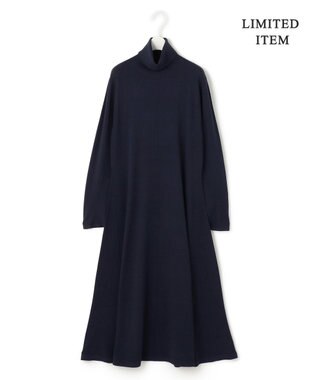 ICB 【WEB限定・洗える】 ヴィスコースハイゲージ ワンピース ネイビー系