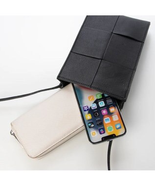 UNBILLION ペルケ perche / イントレチャート姫路レザーショルダー ブラック