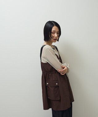 Green Parks ・ＳＵＧＡＲ　ＳＰＯＯＮ　ミリタリーキャミチュニック Brown