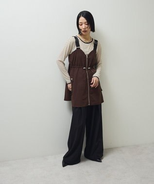 Green Parks ・ＳＵＧＡＲ　ＳＰＯＯＮ　ミリタリーキャミチュニック Brown