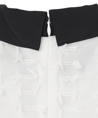 GRACE CONTINENTAL シアージャガード トップ ホワイト